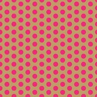 modern simple abstract seamlees pink color polka dot pattern on cream color background vector