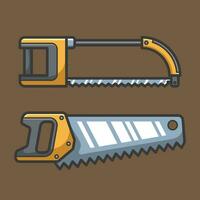 Carpentry tools vector design art for house woodworking and construction