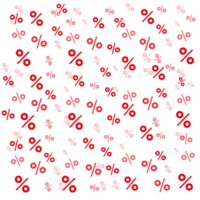 Percent seamless business pattern. Promotion finance background for sale offer. png