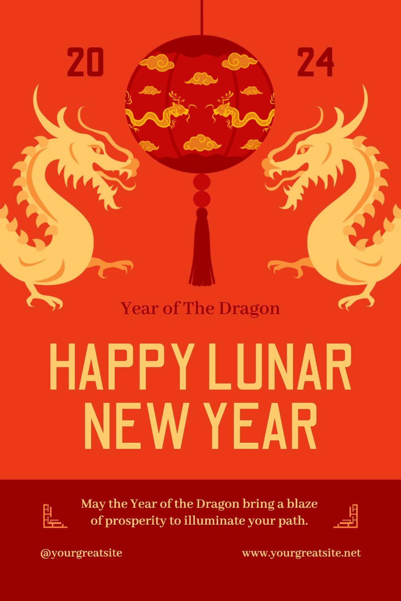 Happy Lunar New Year Pinterest Post