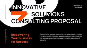 Innovative Solutions Business Proposal template