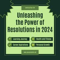 Unleashing the Power of Resolutions LinkedIn Post template