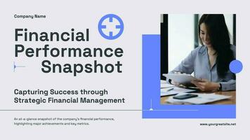 Financial Performance Snapshot Presentation template