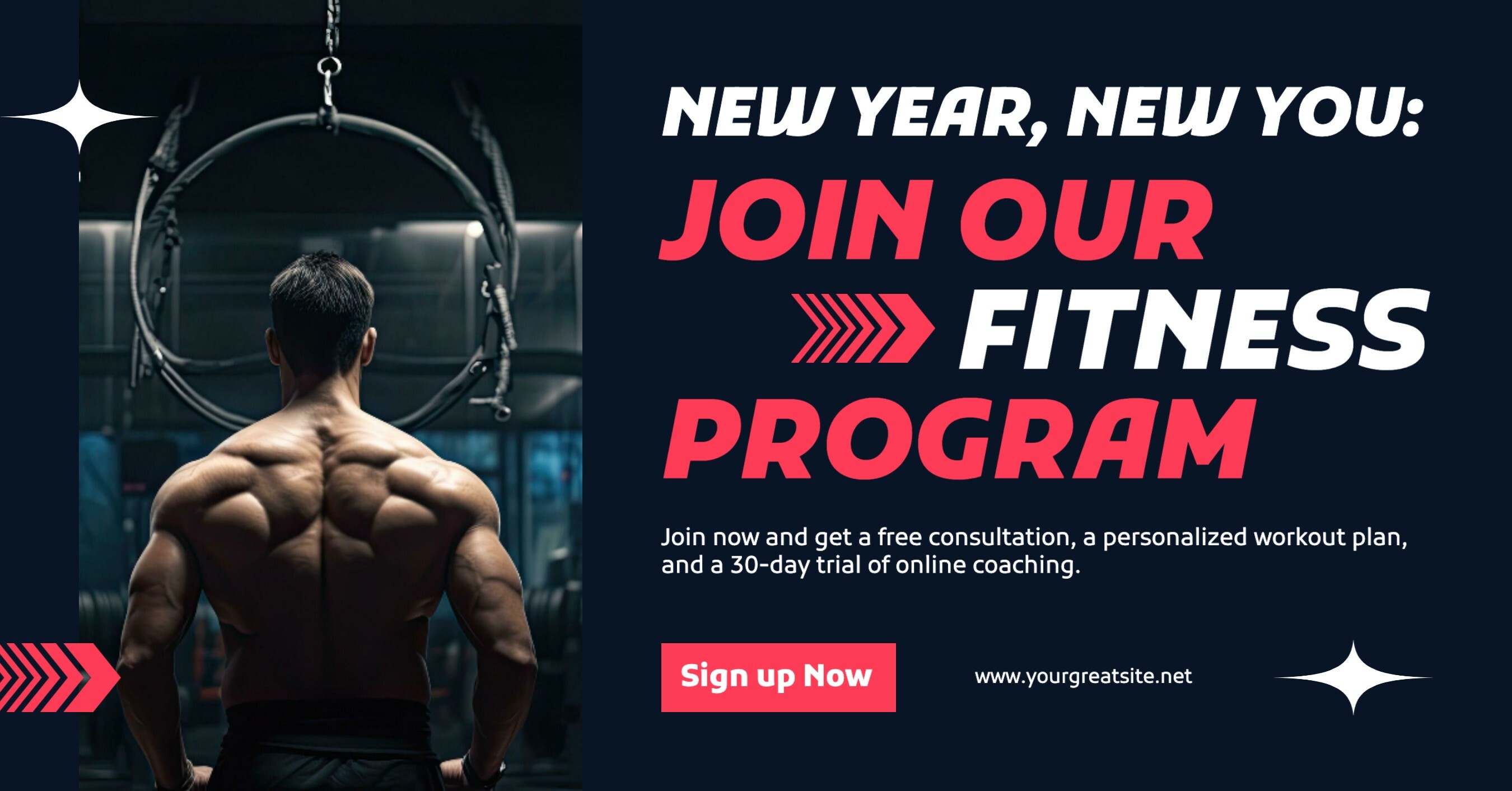 Fitness Program New Year Facebook Ads