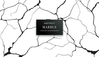 Abstract black and white marble texture background vector