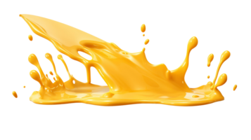 AI generated Melted cheese splash cut out png