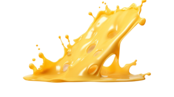 AI generated Melted cheese splash cut out png