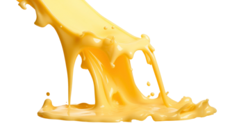 AI generated Melted cheese splash cut out png