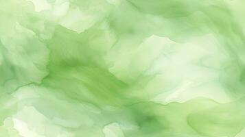 AI generated Abstract Green Watercolor Texture for a Vibrant Background. photo