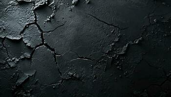 AI generated black background with water drops on it photo