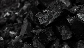 AI generated coal is a black substance that is used in many different ways photo