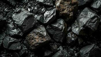 AI generated coal is a black substance that is used in many different ways photo