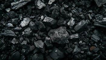 AI generated coal is a black substance that is used in many different ways photo