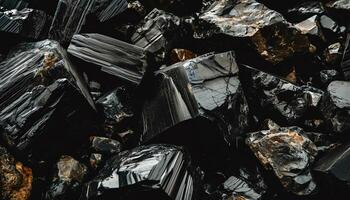 AI generated coal is a black substance that is used in many different ways photo