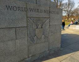 Washington, DC, USA - 12.16.2023 View of the World War 2 Memorial in Washington photo