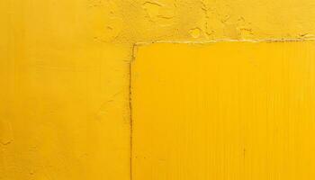 AI generated a yellow painted wall with a yellow paint photo