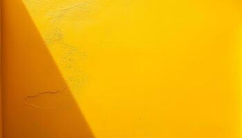 ai generado amarillo pintado pared antecedentes foto