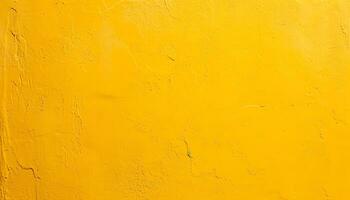 AI generated yellow painted wall background photo