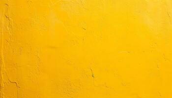 ai generado amarillo pintado pared antecedentes foto