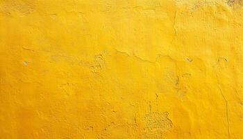 AI generated yellow painted wall background photo