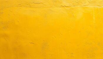 AI generated yellow painted wall background photo