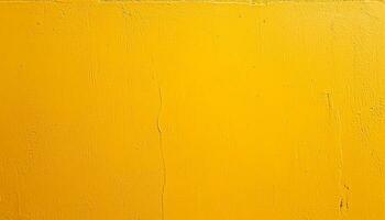 AI generated yellow painted wall background photo