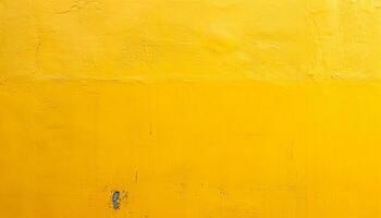 AI generated yellow painted wall background photo