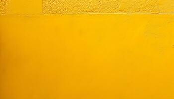 AI generated yellow painted wall background photo