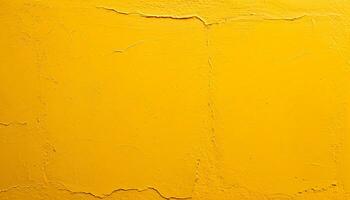 AI generated yellow painted wall background photo