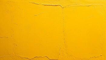 AI generated yellow painted wall background photo