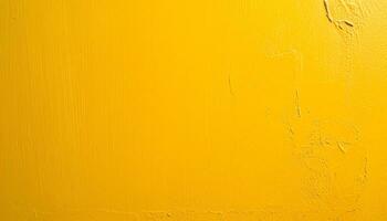 ai generado un amarillo pintado pared con un amarillo pintar foto