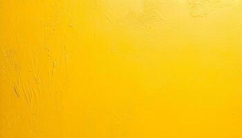 AI generated yellow painted wall background photo