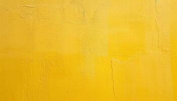 AI generated yellow painted wall background photo