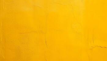 ai generado un amarillo pintado pared con un amarillo pintar foto