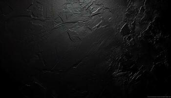 AI generated black wood floor with dark wood planks photo