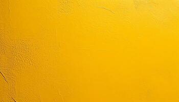 ai generado un amarillo pintado pared con peladura pintar foto