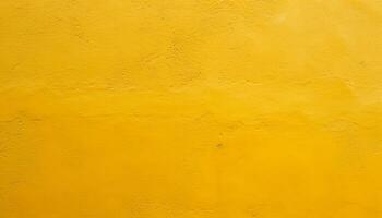 ai generado amarillo pintar en un pared con un amarillo antecedentes foto