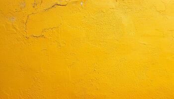 ai generado amarillo pintar en un pared con un amarillo antecedentes foto