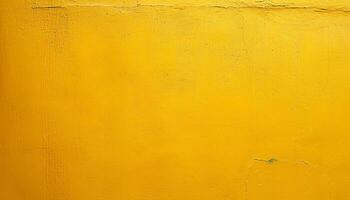 ai generado amarillo pintar en un pared con un amarillo antecedentes foto