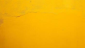 AI generated a yellow painted wall with peeling paint photo