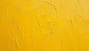 AI generated yellow paint on a wall with a yellow background photo