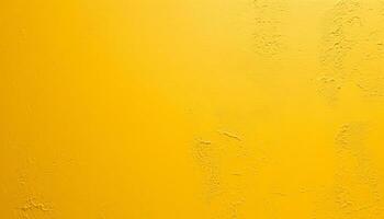 ai generado un amarillo pintado pared con peladura pintar foto