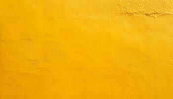 ai generado amarillo pintar en un pared con un amarillo antecedentes foto