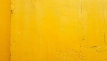 AI generated yellow painted wall background photo