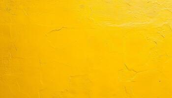 AI generated yellow paint on a wall with a yellow background photo