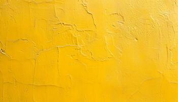 AI generated a yellow painted wall with peeling paint photo