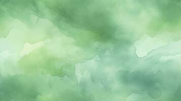 AI generated Abstract Green Watercolor Texture for a Vibrant Background. photo