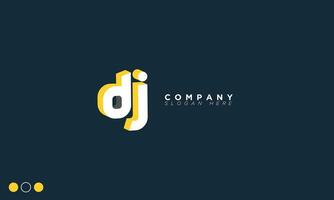 DJ Alphabet letters Initials Monogram logo JD, D and J vector