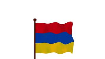 Armenien animiert Video erziehen das Flagge, Einführung von das Land Name und Flagge 4k Auflösung.