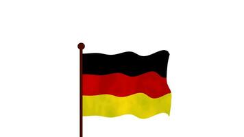 Germany animated video raising the flag, introduction of the country name and flag 4K Resolution.